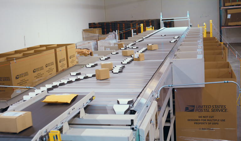 NPI Xstream Compact - Single - High Density Single Lane Sliding Shoe Sorter