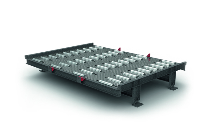 SYSTEM LEVEL 508 - MANUAL - Cargo handling system, for manual manoeuvring of ULD’s at Dolly height. - Roller Deck